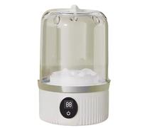 Koolenry 1L Wireless Washing Machine Portable Underwear Cleaner Mini Socks Washing Machine Dehydratable Laundry Bucket White