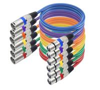 Koolenry 1M XLR Cable Stage Light Cable 3Pin XLR Male to Female for Moving Head Light Spotlight Par Light Microphone Mixer