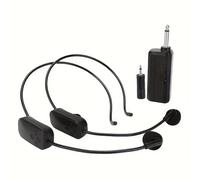 Koolenry 2.4G Head-Mounted Microphone Long Range Wireless Microphone System for Amplifier Voice Speaker Teaching