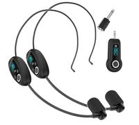 Koolenry 2.4G Wireless Microphone Wireless Headset Microphone Transmitter with Receiver for Voice Amplifier Speaker Teaching Audio B
