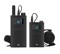 Koolenry 2.4G Wireless Tour Guide System with Microphone Portable Audio Transmitter Receiver for Church Museum Conference
