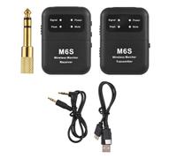 Koolenry 2.4GHz Wireless Earphone Monitor Transmission System Rechargeable IEM Transmit Receiver Mono/Stereo Switch