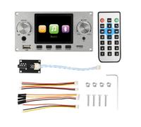 Koolenry 2.8 Inch TFT Color Screen Lossless Audio Decoding Board Module Amplifier Audio Player DC 4.5-5.0V Car FM Radio Module,A