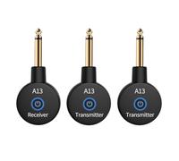 Koolenry 2-in-1 2.4GHz Wireless Guitar System 48KHz Audio Wireless Guitar Transmitter Receiver Electric Guitar Amplifier