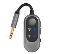 Koolenry 2-In-1 Bluetooth Wireless Audio Transmitter Wireless Bluetooth Audio Transmitter ADapter for Headphones 3.5mm Audio Jack Adapter for TV, Airplane, Car, PC, Gym Equipment