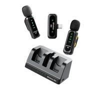 Koolenry 2 in 1 Wireless Lavalier Mic with Audio Noise Reduction for Vlog Live Podcast Content Creator