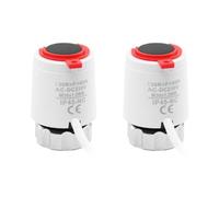 Koolenry 2 Pcs 230V Normally Closed NC M30x1.5mm Electrothermal Actuator for Underfloor Heating TRV Thermostatic Heat Dissipation