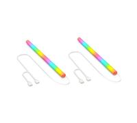 Koolenry 2 PCS ARGB Silicone Tube Sleeve for Water Cooling Radiators 5V 3PIN Luminous Soft Tube Vest Computer ARGB Decoration A