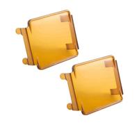 Koolenry 2 Pcs Car Amber Led Pod Covers Square Led Light Bar Covers Led Cube2722