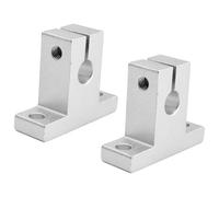 Koolenry 2 Pcs Linear Motion Rail Clamping Rod Rail Guide Support Shaft Bracket Coupling Mount SK8 8mm