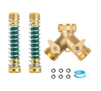 Koolenry 2 Way Garden Hose Connector for Outdor Spigot Splitter Faucet Splitter Y Hose Splitte