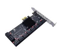 Koolenry 20 Ports 3.0 PCIe Card PCIe toSATA Controller Expansion Card Support 3.0 Devices