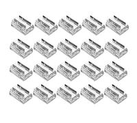 Koolenry 20-Set LED Strip Connector Kit for 8mm 2-Pin COB/SMD 2835/3528: Straight, Corner Pieces, and Wire Transitions Included