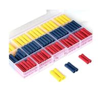 Koolenry 200 Pcs Butt Splice Crimp Connectors Kit, 10-22 AWG Wire Crimps Connector Red Blue Yellow Terminal Kits