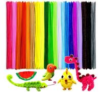 Koolenry 200pcs Pipe Cleaners, Pipe Cleaners for Crafts, Craft Supplies Multicolor Chenille Stems for DIY (12inchx6mm,20colors)