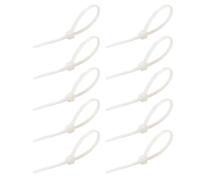 Koolenry 200Pcs Plastic Nylon Cable Ties Self-Locking Cord Straps Adjustable Cables Fastening Loop Home Office Wire Zip Ties