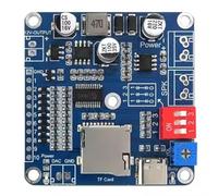 Koolenry 20W Voice Playback Board CH9311-TF Background Voice Playback Module for Industrial Applications Support Background Music Startup Prompt Tone Plug-in Type Trigger Amplifier Board