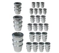 Koolenry 21 PCS Extended Round -Handle Wedge Safety Metal Hammer Handle Wedges Steel Weedge