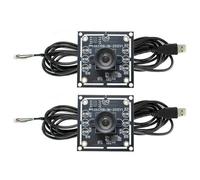 Koolenry 2PCS 100 Degree Camera Module 1MP OV9732 1280x720 USB Free Driver Manual Focus,with 3 Meter Cable for WinXP/7/8/10