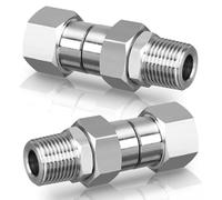Koolenry 2pcs 3/8inch NPT Pressure Washer Swivel Fitting,Anti-Twist 3/8inch Swivel Male to Female Adapter,360° Swivel Connector