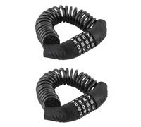 Koolenry 2PCS Bicycle Lock Steel Cable Chain Password 4 Digit Lock Anti-Theft Combination Number Code Safety Bike Accessories