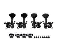 Koolenry 2R2L Ukulele Tuners Machine Heads 1:14 Tuning Pegs Machines for Acoustic Classical Guitar Ukulele Replacement 4 Pcs Tool