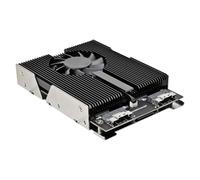 Koolenry 3.5" Ssd to 4x PCIe NVMe M.2 SSDx4 Adapter with 60mm Fan 15pin Led Supports PCLE 4.0 64gbps