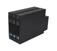 Koolenry 3-Bay Hot Swap Hard Drive Disk Cage Module for 3.5-Inch SSD/HDD, Fits Dual 5.25-Inch Drive Bays for Two 5.25-Inch Optical Drive Position