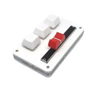 Koolenry 3-Button Fader Keyboard Copy Paste RGB Bluetooth Music Games for Photoshop Gaming A2R0 White