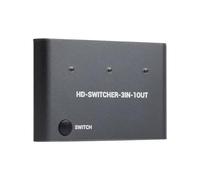 Koolenry 3 in 1 Out -Compatible 4K Switcher 3 in 1 Out One-Click Switch Input Devices to Share One HD Screen Support PC Game