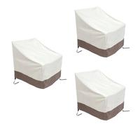 Koolenry 3 Pack Patio Adirondack Chair Cover 31x33x36 Inch Heavy Duty Outdoor Patio Chair Cover 420D, Waterproof Outdoor Lawn