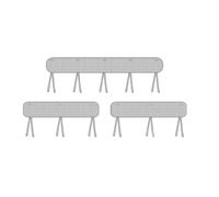 Koolenry 3 Pc Crib Rail Cover for Teething Sets,Reversible Teething Guard,Soft Anti-Collision Strip Corner Cover