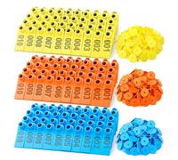 Koolenry 300 Pcs Livestock Ear Tags for Sheep Goat Cattle 001-100 Number for Cow Pig Dog Deer Horse Farm Animal Identification