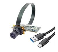 Koolenry 3840H X 2160V 4K 8MP HD 1/2-Inch OS08A10 USB3.0 Type-C Camera Module FF 93° MJPEG,YUV2,H264,H265 for Face Recognition