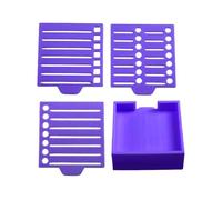Koolenry 3x3 Post Note Stencil Kit, Includes Sticky Pads Base and Two Stencils, Organizer for Memos