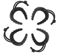 Koolenry 4 Pack First Responder Door Stops Door Jam for Law Enforcement Door Stoppers Wedge Door Stopper Black