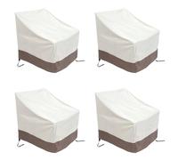 Koolenry 4 Pack Patio Adirondack Chair Cover 31x33x36 Inch Heavy Duty Outdoor Patio Chair Cover 420D, Waterproof Outdoor Lawn