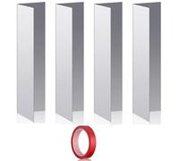 Koolenry 4 Pcs Garage Door Seal Guards Weatherproofing Shield Seal Strip Door Sweep Barrier with Adhesive Tape for Garage Home