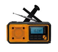 Koolenry 4000mAh Solar Power Hand Crank AM/FM/SW Multi-Band Radio, US Version with LED Reading Light
