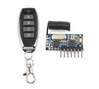 Koolenry 433Mhz Wireless Remote Control Transmitter and Receiver Module Set 4 CH Output Control Switch for DIY Projects