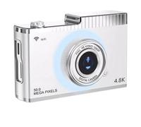 Koolenry 4K FHD 50MP Digital Camera Auto Focus Camera 2.4inch IPS Screen WIFI Compact Camera with Fill Light for Students White