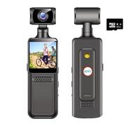 Koolenry 4K Pocket Action Camera 4K HD Sports Camcorder Camera 180 Rotate Mini Wifi Camera with Waterproof Case Motion Camera 32G