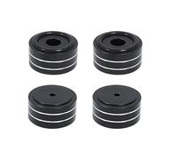 Koolenry 4PCS Shock Absorbing Foot Pad Aluminum Alloy Speaker Isolation Stand for Speakers CD Amplifier Black