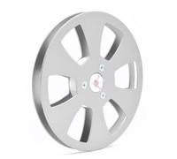 Koolenry 5 Inch Reel Tape Recorders Empty Reel 5 Inch Tape Recorders Empty Reel for Open Reel Sound Deck, Aluminum Alloy Recording Takeup Reel Sliver