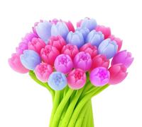 Koolenry 50 Pcs Color Changing Flower Ballpoint Pens Tulip Gel Ink Pen for Birthday Party Favors Gift School Classroom for School Gifts Home Office