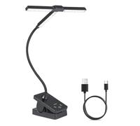 Koolenry 51 LED Music Stand Light, Folding, Rechargeable with Clip-on Feature, Professional Portable Piano Lamp with 4 Colors & 3 Brightness Levels