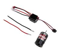 Koolenry 550 Brushed Motor Waterproof ESC 320A Speed Control Combination Set for 1/10 RC Car Crawler SCX10 12T