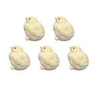 Koolenry 5pcs Silicone Chicken Dolls Pinch Yellow Chicken Dolls Pinch Relieve Pressure Portable Toys