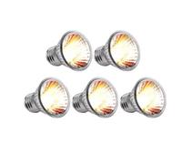Koolenry 5PCS UVA+UVB Reptile Heating Light Bulb Snake Turtle Pet Full Spectrum Basking UV Light Bulbs Heating Light for A Variety of Such As Spiders Snakes Etc 50W