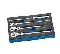 Koolenry 6 PCS Labor-Saving Ratchet Rotatable Multi-Purpose Screwdriver Screwdriver Set Hardware Tool Combination Screwdriver